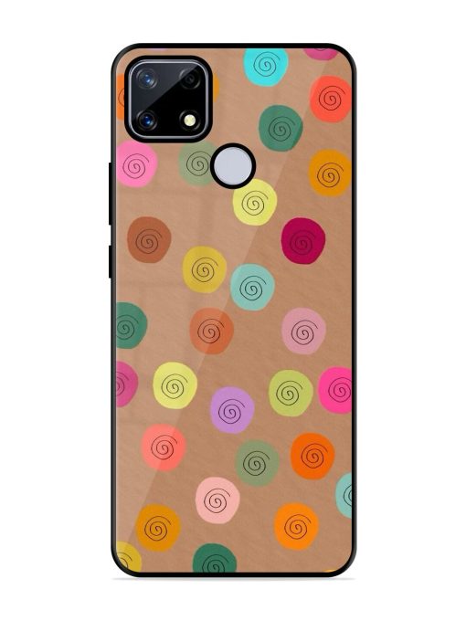 Swirly Dots On Kraft Glossy Soft Edge Case for Realme Narzo 20 Chachhi