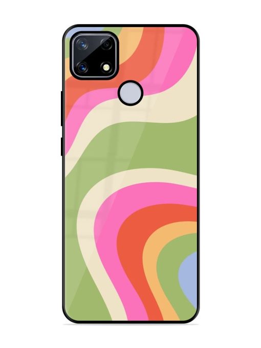 Wavy Rainbow Wonderland Glossy Soft Edge Case for Realme Narzo 20 Chachhi