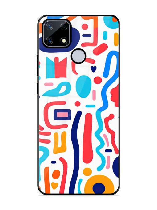 Whimsical Doodle Chaos Glossy Soft Edge Case for Realme Narzo 20 Chachhi