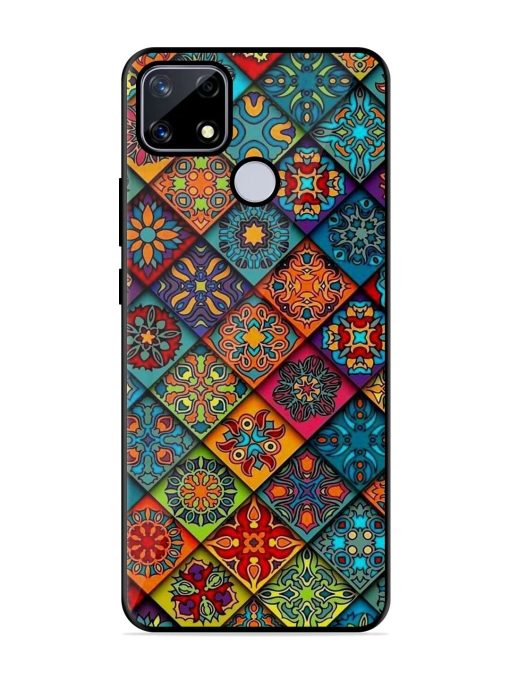 Patchwork Mandala Mosaic Glossy Soft Edge Case for Realme Narzo 20 Chachhi