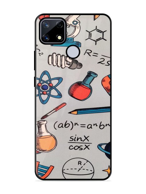 Science Doodle Delight Glossy Soft Edge Case for Realme Narzo 20 Chachhi