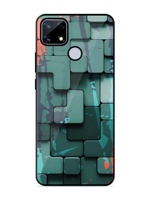 Abstract Geometric Mosaic Glossy Soft Edge Case for Realme Narzo 20 Chachhi