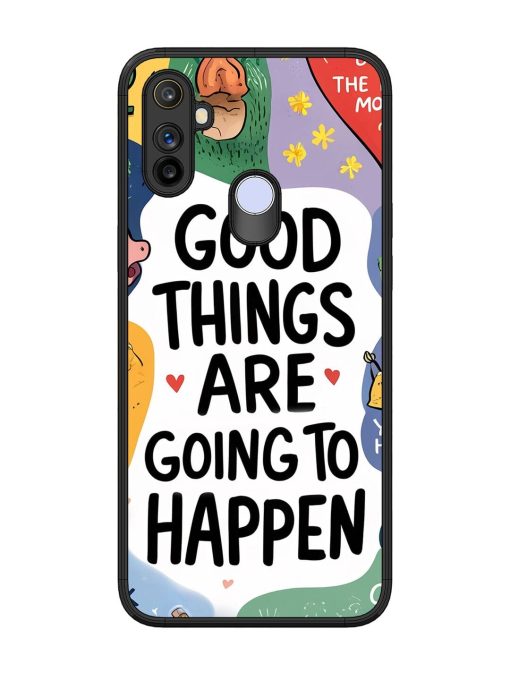 Uplifting Scribbles Glossy Soft Edge Case for Realme Narzo 20A Chachhi