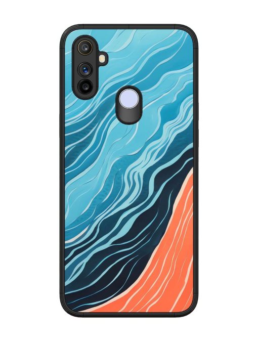 Oceanic Divide Glossy Soft Edge Case for Realme Narzo 20A Chachhi