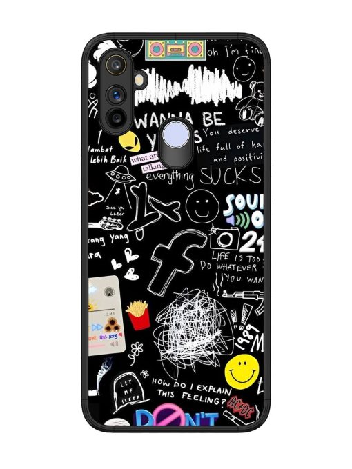 Doodle Diary Glossy Soft Edge Case for Realme Narzo 20A Chachhi