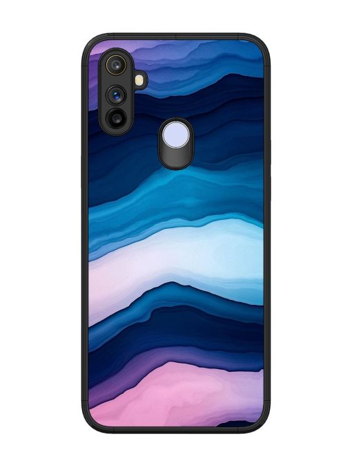 Oceanic Layers Glossy Soft Edge Case for Realme Narzo 20A Chachhi