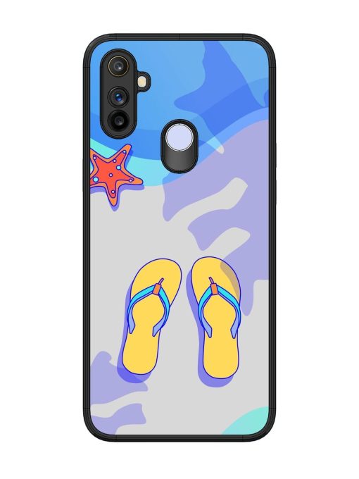 Sandy Toes And Salty Seas Glossy Soft Edge Case for Realme Narzo 20A Chachhi