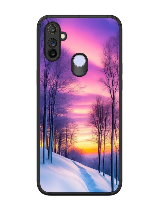 Winter'S Purple Haze Glossy Soft Edge Case for Realme Narzo 20A Chachhi