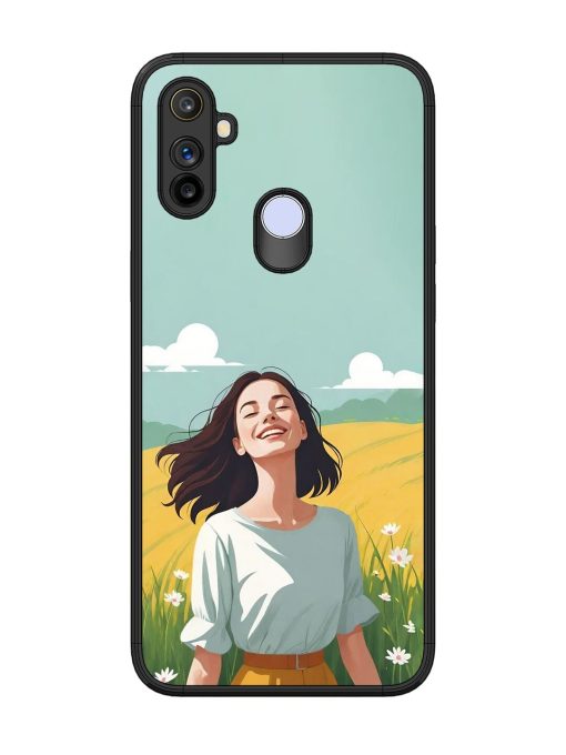 Girl Graffiti Glossy Soft Edge Case for Realme Narzo 20A Chachhi