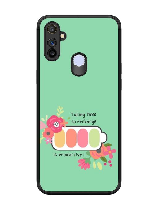 Recharge And Bloom Glossy Soft Edge Case for Realme Narzo 20A Chachhi