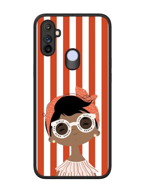 Girls Just Wanna Have Fun Glossy Soft Edge Case for Realme Narzo 20A Chachhi