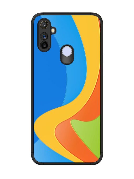 Curvy Color Cascade Glossy Soft Edge Case for Realme Narzo 20A Chachhi