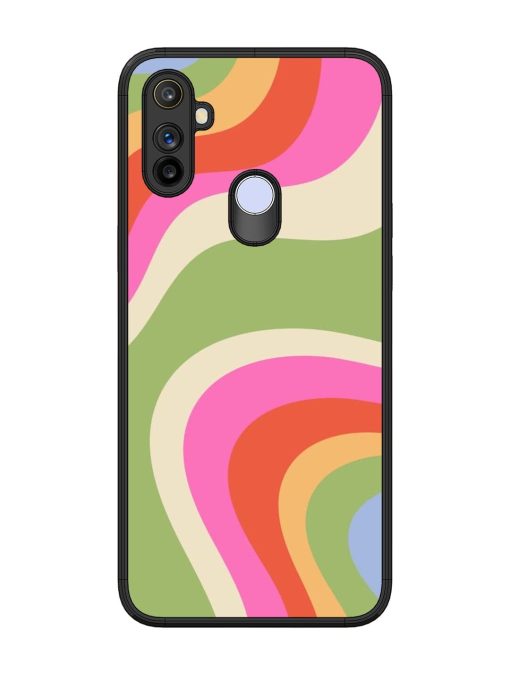 Wavy Rainbow Wonderland Glossy Soft Edge Case for Realme Narzo 20A Chachhi