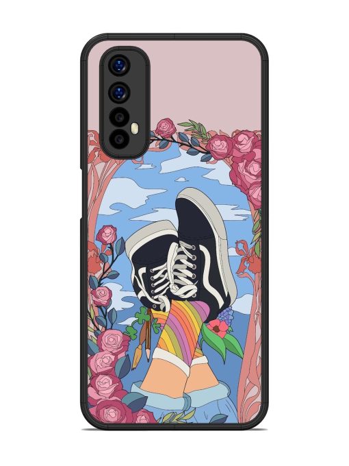 Floral Fantasy Glossy Soft Edge Case for Realme Narzo 20 Pro Chachhi