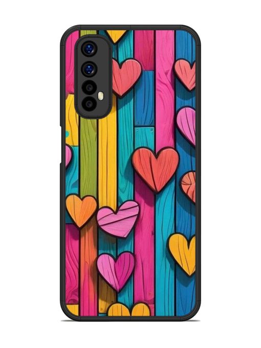 Rainbow Of Hearts Glossy Soft Edge Case for Realme Narzo 20 Pro Chachhi