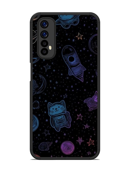 Cosmic Cat Chaos Glossy Soft Edge Case for Realme Narzo 20 Pro Chachhi