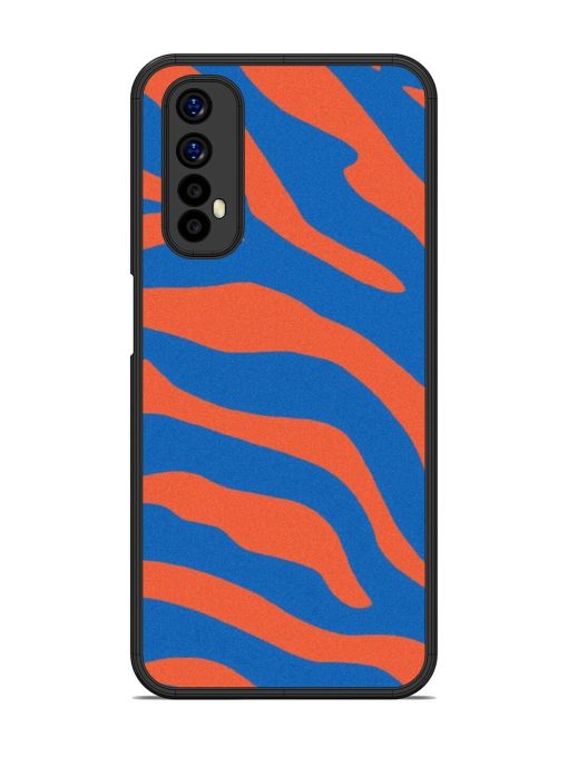 Zebra Stripes In Blue And Orange Glossy Soft Edge Case for Realme Narzo 20 Pro Chachhi