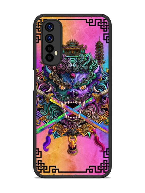 Psychedelic Fu Dog Tapestry Glossy Soft Edge Case for Realme Narzo 20 Pro Chachhi