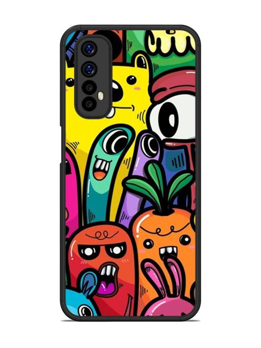 Whimsical Doodle Chaos Glossy Soft Edge Case for Realme Narzo 20 Pro Chachhi