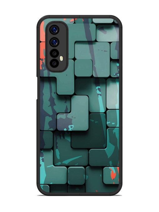 Abstract Geometric Mosaic Glossy Soft Edge Case for Realme Narzo 20 Pro Chachhi