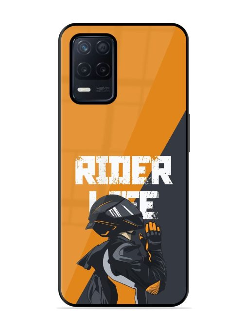 Ride Never Ends Glossy Soft Edge Case for Realme Narzo 30 (5G) Chachhi