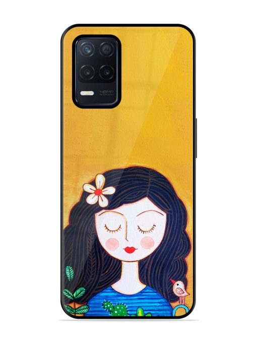 Girl Illustration Glossy Soft Edge Case for Realme Narzo 30 (5G) Chachhi