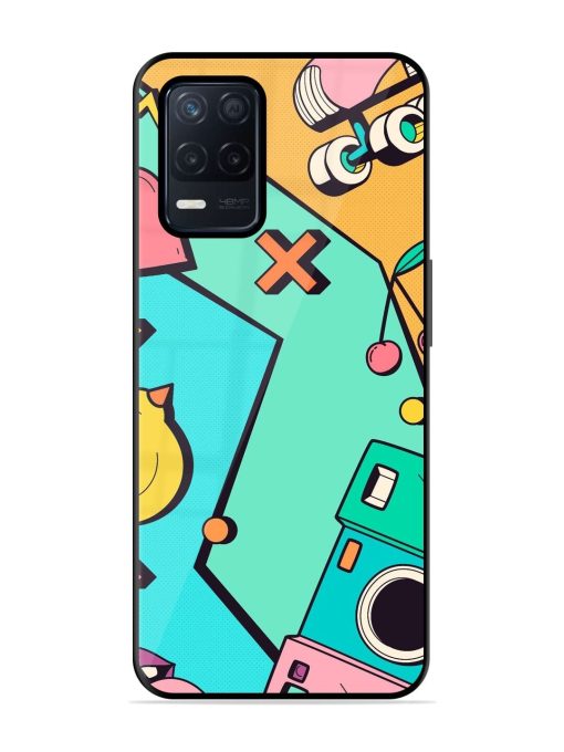 Retro Remix Glossy Soft Edge Case for Realme Narzo 30 (5G) Chachhi