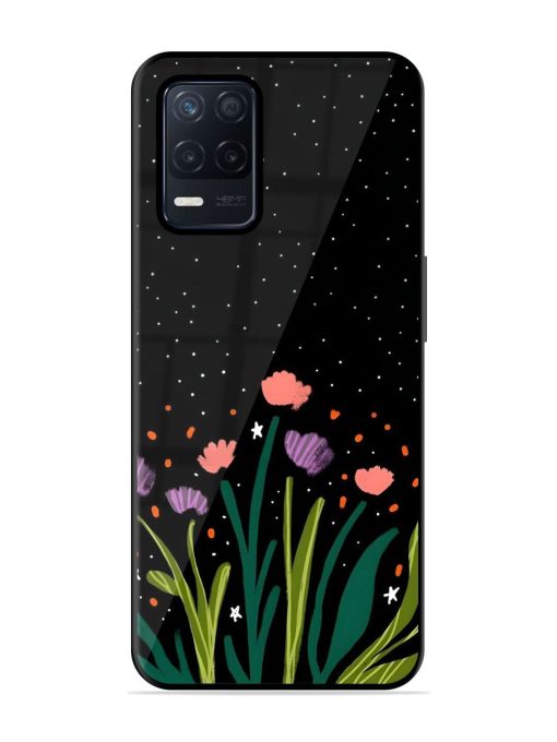 Midnight Bloom Glossy Soft Edge Case for Realme Narzo 30 (5G) Chachhi