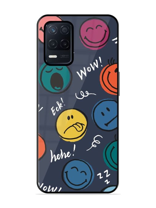 Emoticon Parade Glossy Soft Edge Case for Realme Narzo 30 (5G) Chachhi