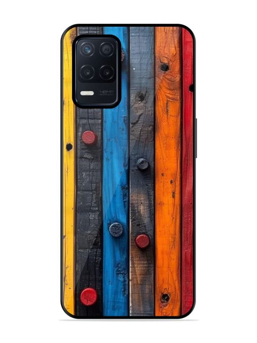 Rainbow Plank Glossy Soft Edge Case for Realme Narzo 30 (5G)