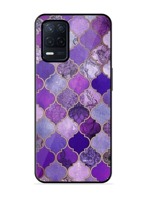 Purple Mosaic Magic Glossy Soft Edge Case for Realme Narzo 30 (5G) Chachhi