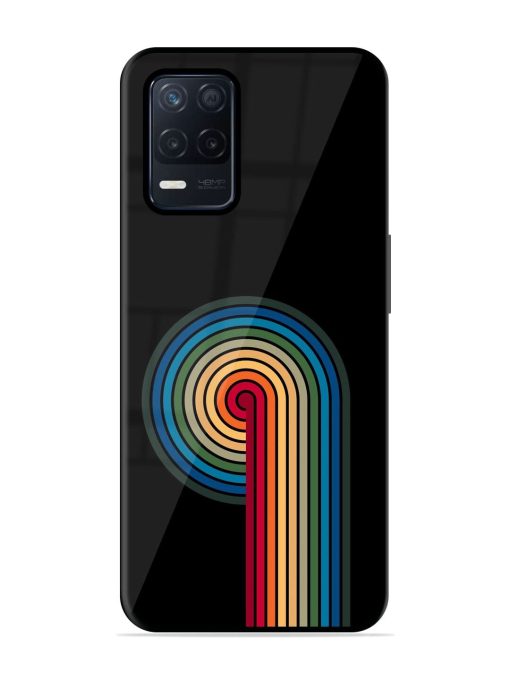 Rainbow Ripple Glossy Soft Edge Case for Realme Narzo 30 (5G) Chachhi