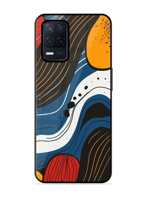 Abstract Expression Glossy Soft Edge Case for Realme Narzo 30 (5G) Chachhi