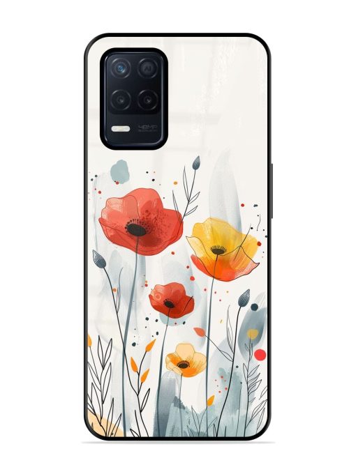 Poppy Fields Glossy Soft Edge Case for Realme Narzo 30 (5G) Chachhi