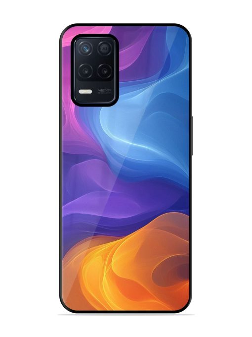 Cosmic Currents Glossy Soft Edge Case for Realme Narzo 30 (5G) Chachhi