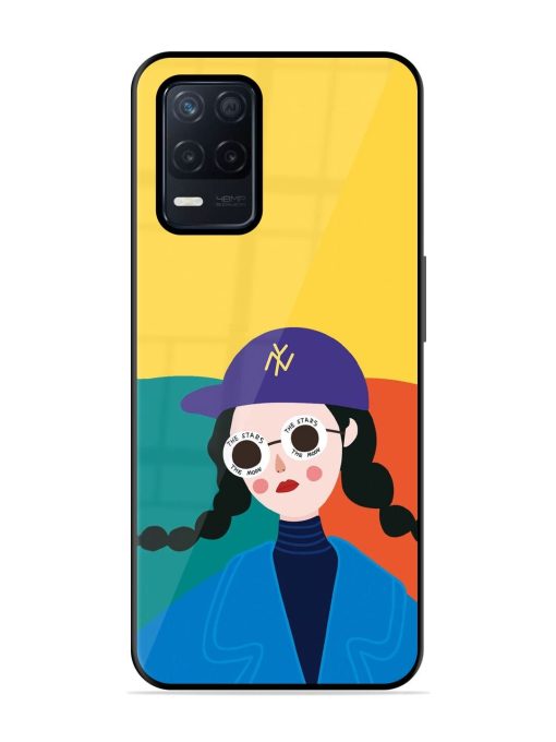 Starry-Eyed Girl Glossy Soft Edge Case for Realme Narzo 30 (5G) Chachhi