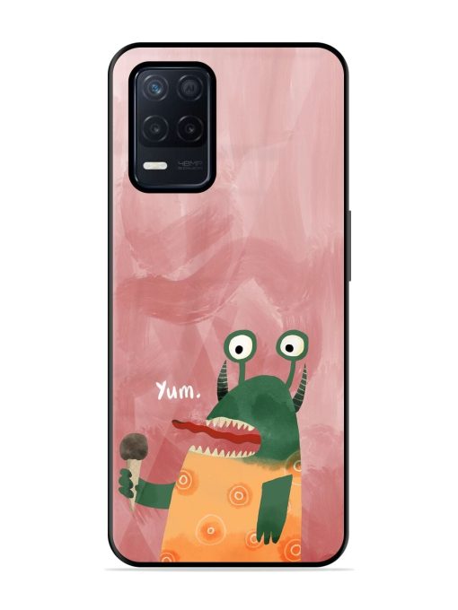 Hungry Monster Glossy Soft Edge Case for Realme Narzo 30 (5G) Chachhi