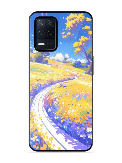 Vibrant Spring Meadow Glossy Soft Edge Case for Realme Narzo 30 (5G) Chachhi