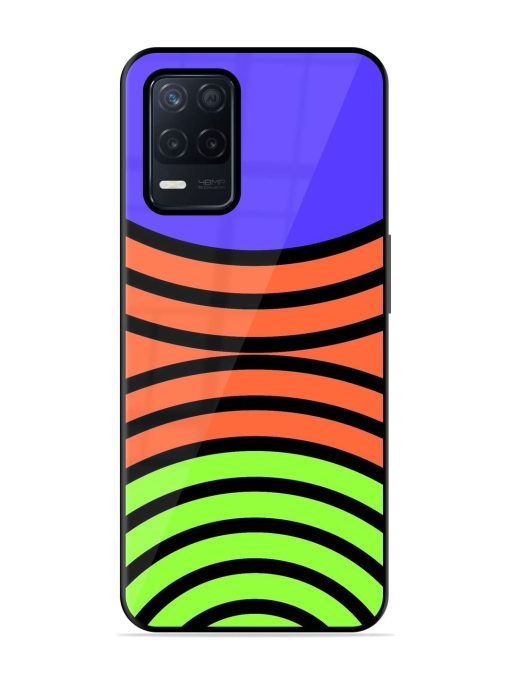 Psychedelic Stripe Symphony Glossy Soft Edge Case for Realme Narzo 30 (5G) Chachhi