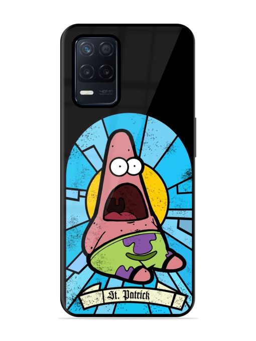 St. Patrick'S Day Stained Glass Patrick Star Glossy Soft Edge Case for Realme Narzo 30 (5G) Chachhi