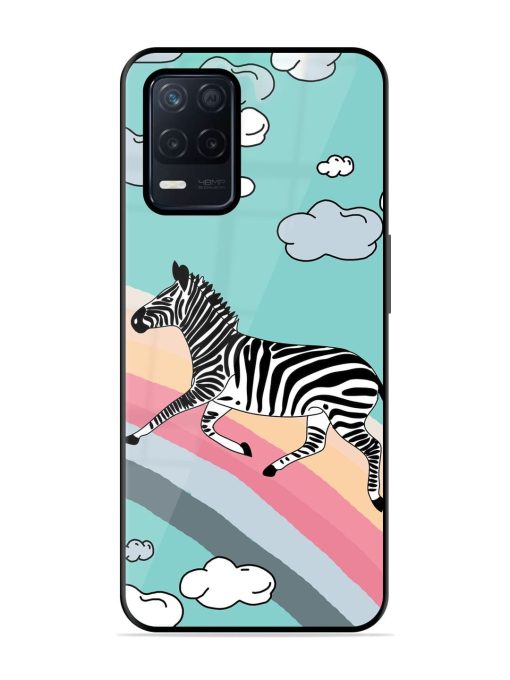 Zebra On A Rainbow Glossy Soft Edge Case for Realme Narzo 30 (5G) Chachhi