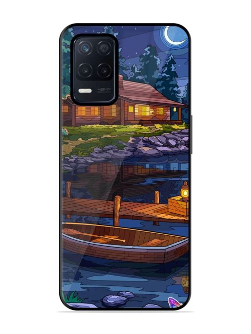 Moonlit Serenity Glossy Soft Edge Case for Realme Narzo 30 (5G) Chachhi