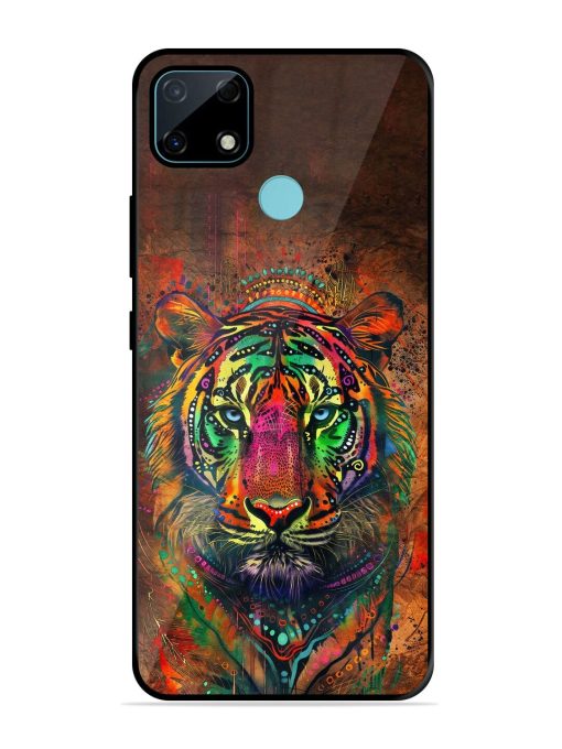 Cosmic Tiger Glossy Soft Edge Case for Realme Narzo 30A Chachhi