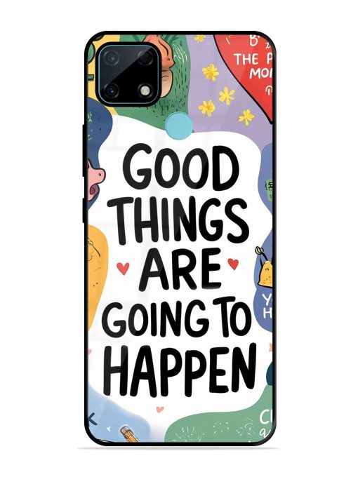 Uplifting Scribbles Glossy Soft Edge Case for Realme Narzo 30A Chachhi