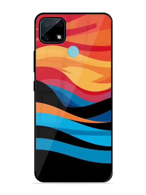 Blazing Currents Glossy Soft Edge Case for Realme Narzo 30A Chachhi