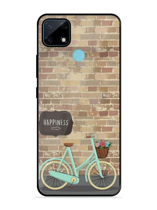 Pedaling Towards Happiness Glossy Soft Edge Case for Realme Narzo 30A Chachhi