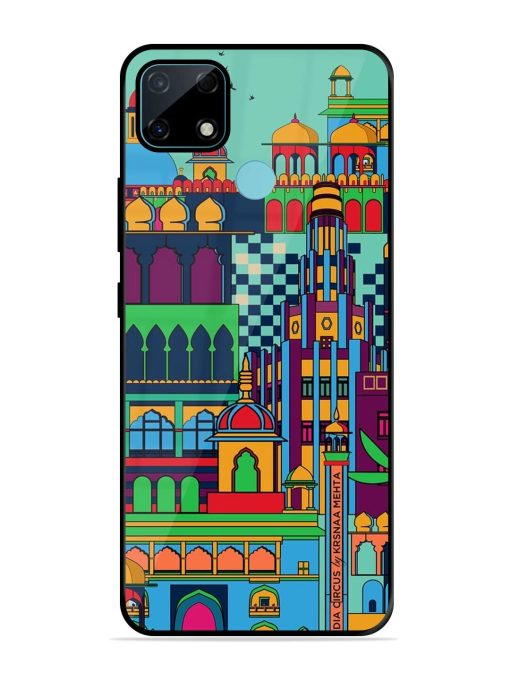 Indian Tapestry Glossy Soft Edge Case for Realme Narzo 30A Chachhi