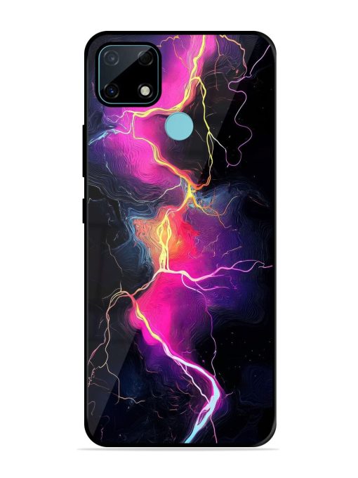 Electric Dreams Glossy Soft Edge Case for Realme Narzo 30A Chachhi