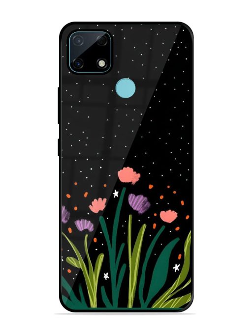 Midnight Bloom Glossy Soft Edge Case for Realme Narzo 30A Chachhi