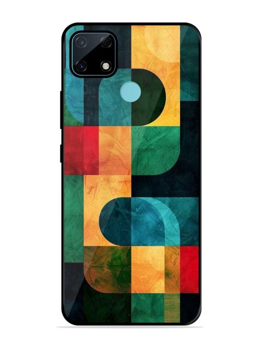 Geometric Harmony Glossy Soft Edge Case for Realme Narzo 30A Chachhi